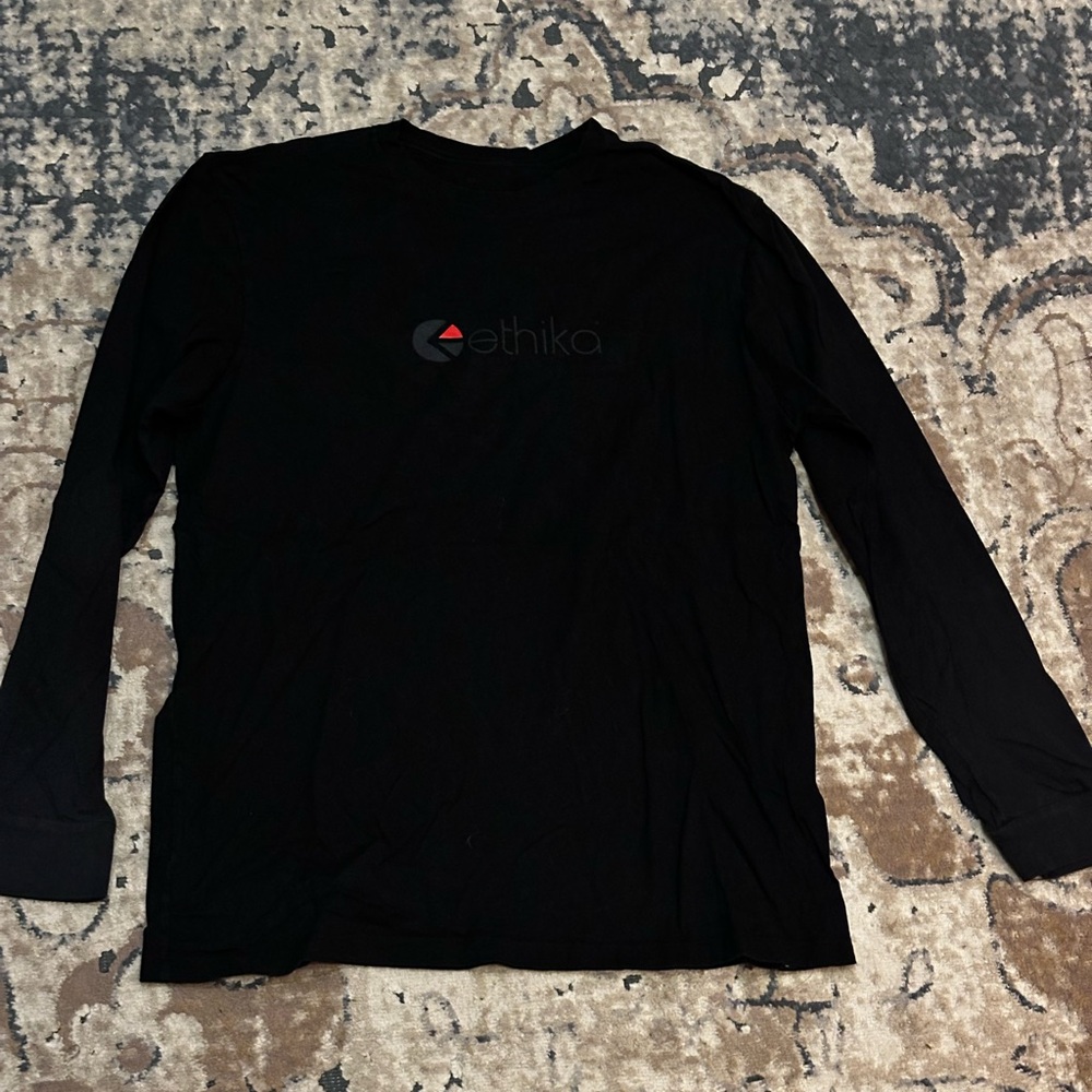 Ethika Black Long Sleeve Tee